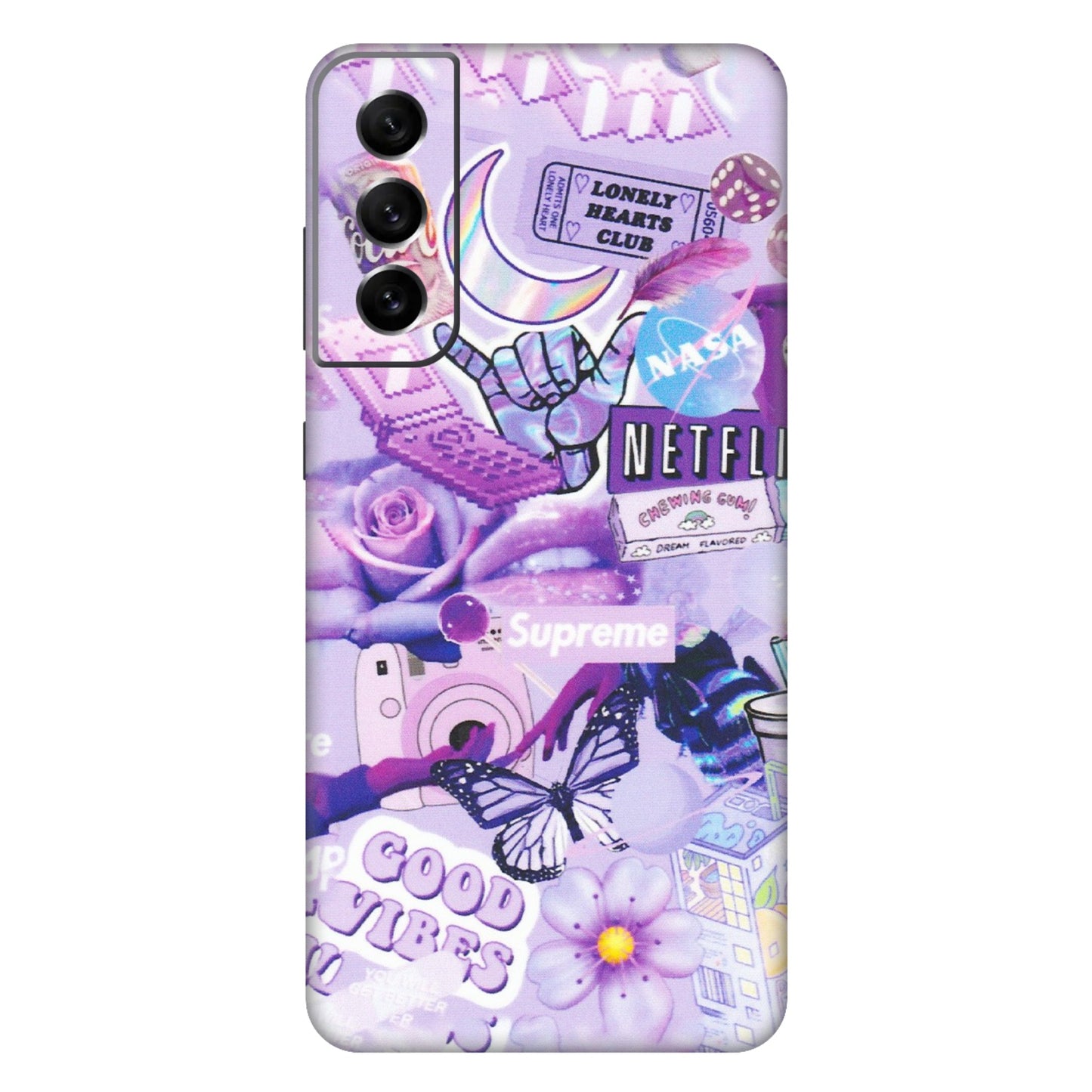 Samsung A/S Series Phone Skins (All Models) - Supreme Purple Magic - Matte Finish (M-88) Samsung Galaxy S21 FE 5G