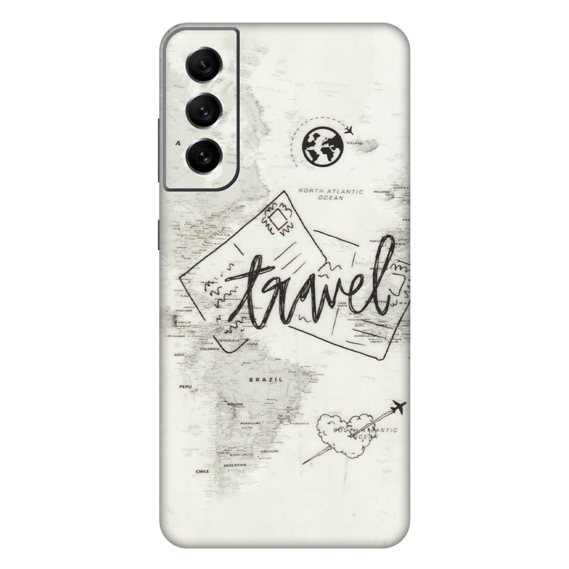 Samsung A/S Series Phone Skins (All Models) - Travel Ticket - Transparent Finish (T-06) Samsung Galaxy S21 FE 5G