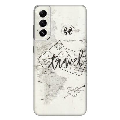 Samsung A/S Series Phone Skins (All Models) - Travel Ticket - Transparent Finish (T-06) Samsung Galaxy S21 FE 5G