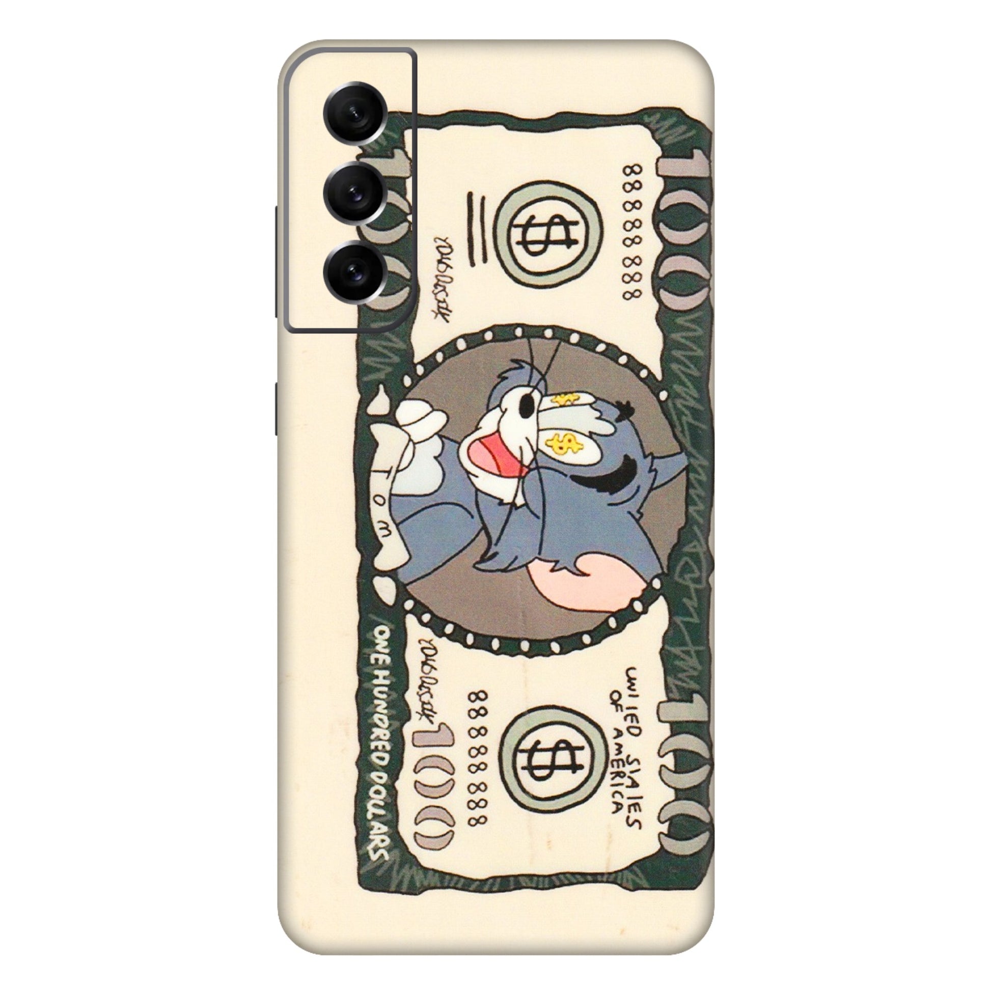 Samsung A/S Series Phone Skins (All Models) - One Hundred Dollar Tom - Transparent Finish (T-16) Samsung Galaxy S21 FE 5G