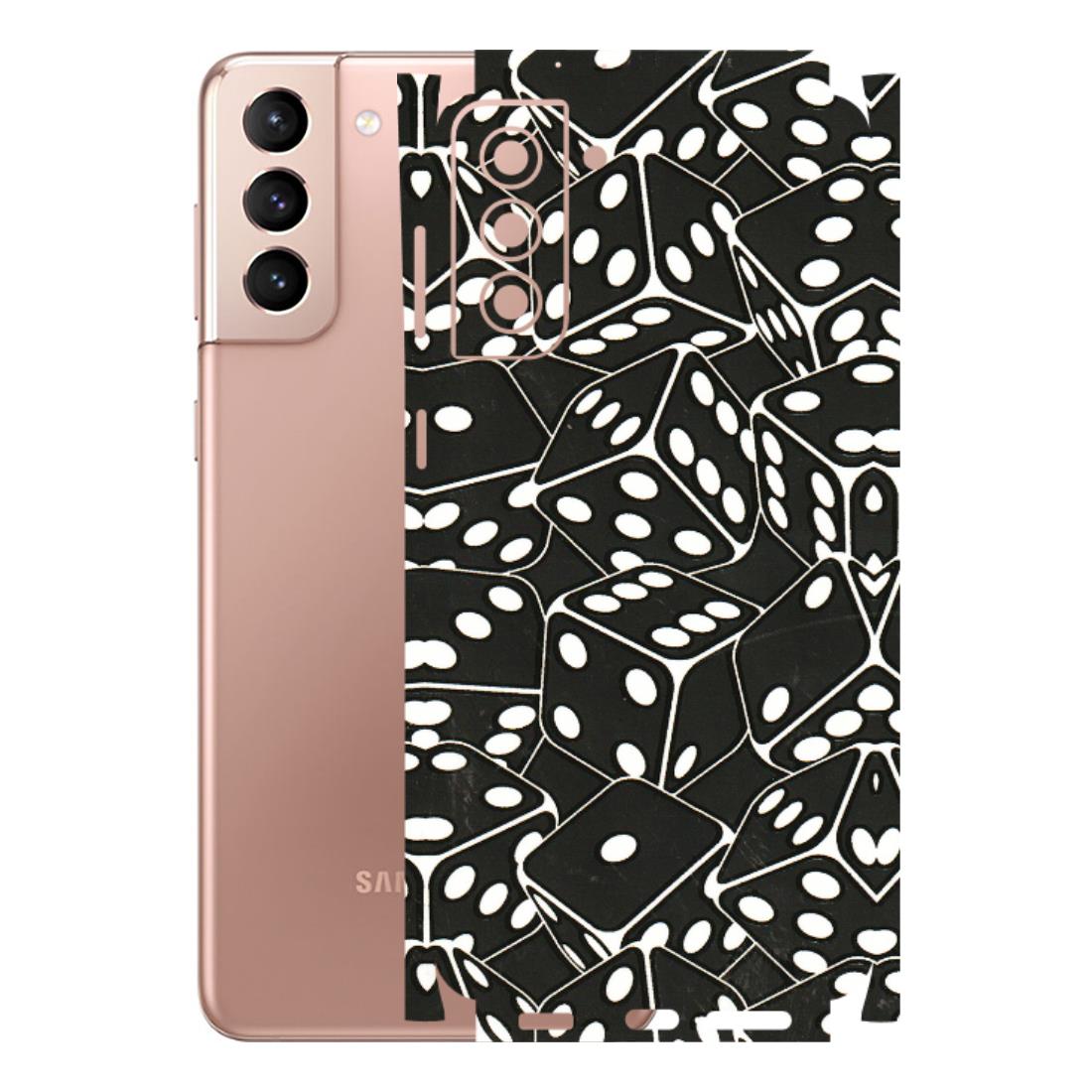 Samsung A/S Series Phone Skins (All Models) - Big Black Dices - 3D Embossed Finish (L-106) Samsung Galaxy S21 Plus 5G