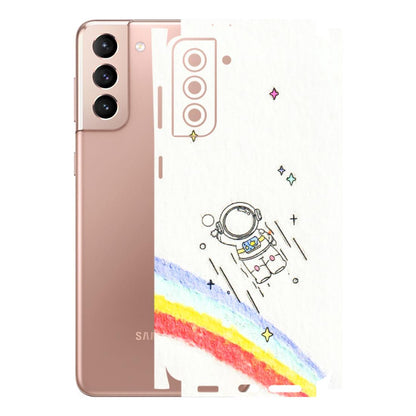 Samsung A/S Series Phone Skins (All Models) - Milkyway Astronaut - 3D Embossed Finish (L-110) Samsung Galaxy S21 Plus 5G