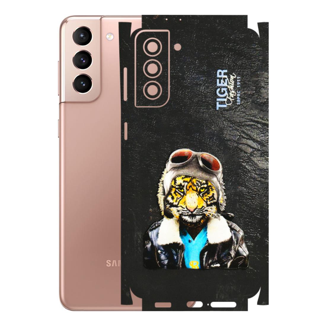 Samsung A/S Series Phone Skins (All Models) - Rider Tiger - 3D Embossed Finish (L-113) Samsung Galaxy S21 Plus 5G