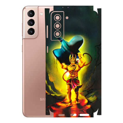 Samsung A/S Series Phone Skins (All Models) - Hanuman Ji - 3D Embossed Finish (L-128) Samsung Galaxy S21 Plus 5G