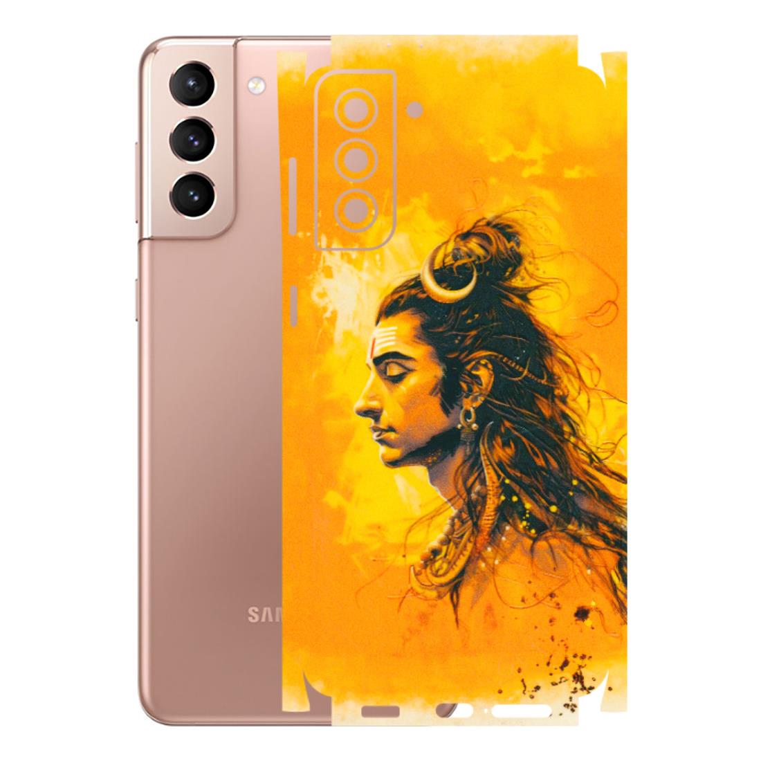 Samsung A/S Series Phone Skins (All Models) - Shiv Shakti - 3D Embossed Finish (L-14) Samsung Galaxy S21 Plus 5G