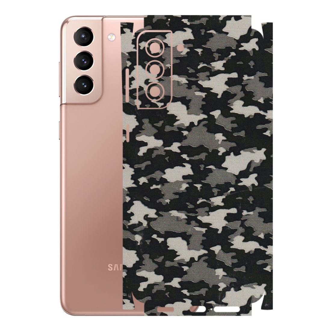 Samsung A/S Series Phone Skins (All Models) - Black/Grey Camoflaunge - 3D Embossed Finish (L-142) Samsung Galaxy S21 Plus 5G