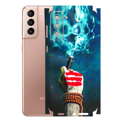 Samsung A/S Series Phone Skins (All Models) - Mahadev Bhakt - 3D Embossed Finish (L-146) Samsung Galaxy S21 Plus 5G