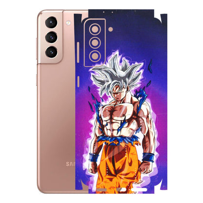 Samsung A/S Series Phone Skins (All Models) - Goku Purple Anime - 3D Embossed Finish (L-147) Samsung Galaxy S21 Plus 5G