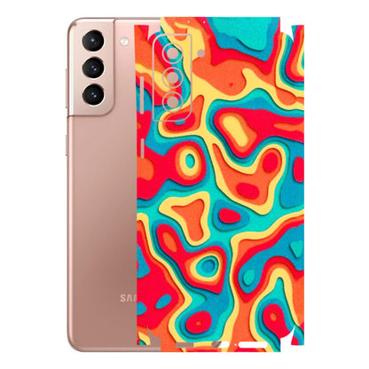Samsung A/S Series Phone Skins (All Models) - Abstract Swirl - 3D Embossed Finish (L-150) Samsung Galaxy S21 Plus 5G