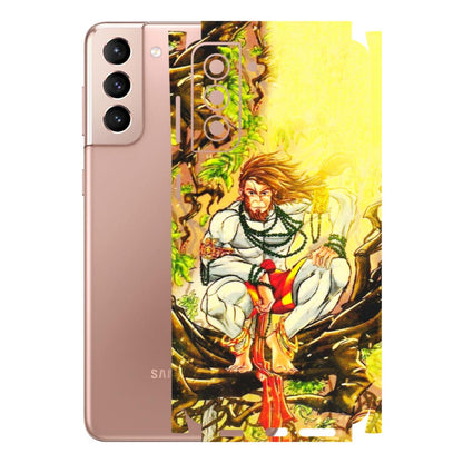 Samsung A/S Series Phone Skins (All Models) - Lord Hanuman - 3D Embossed Finish (L-152) Samsung Galaxy S21 Plus 5G