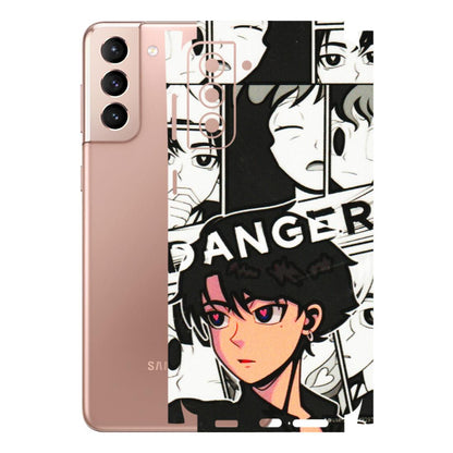 Samsung A/S Series Phone Skins (All Models) - Danger Anime - 3D Embossed Finish (L-155) Samsung Galaxy S21 Plus 5G
