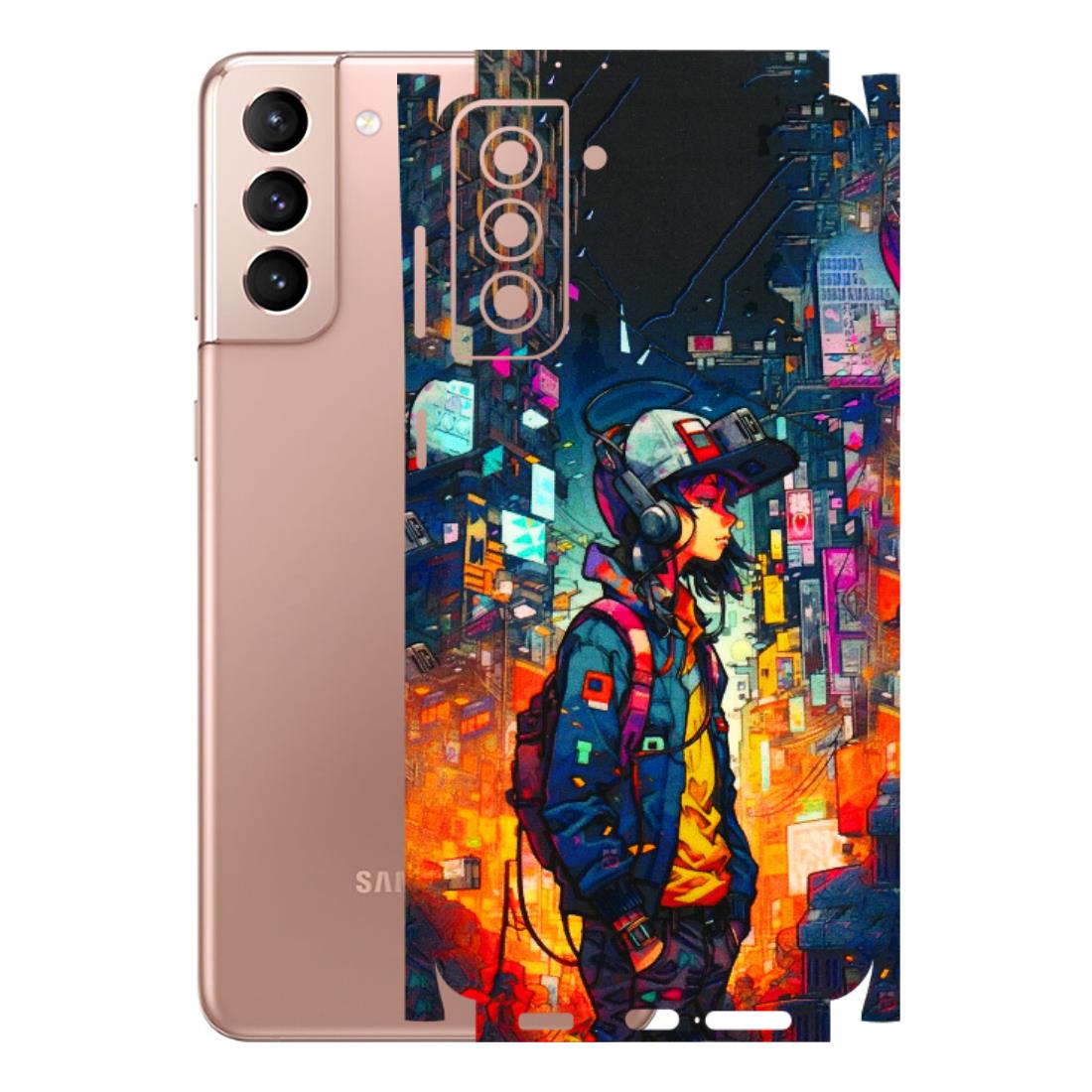 Samsung A/S Series Phone Skins (All Models) - Street Anime Guy - 3D Embossed Finish (L-158) Samsung Galaxy S21 Plus 5G