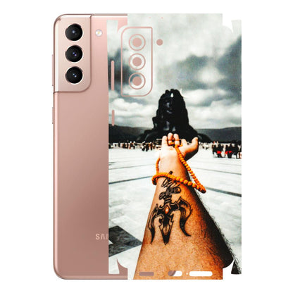 Samsung A/S Series Phone Skins (All Models) - Jai Adiyogi Mahakaal - 3D Embossed Finish (L-164) Samsung Galaxy S21 Plus 5G