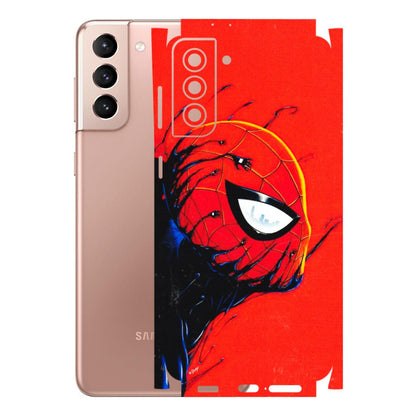 Samsung A/S Series Phone Skins (All Models) - Spiderman Face Venom - 3D Embossed Finish (L-165) Samsung Galaxy S21 Plus 5G