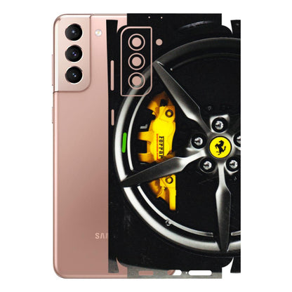 Samsung A/S Series Phone Skins (All Models) - Ferrari Wheel Alloy - 3D Embossed Finish (L-173) Samsung Galaxy S21 Plus 5G