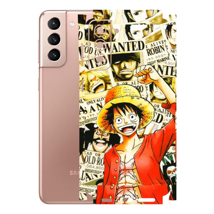 Samsung A/S Series Phone Skins (All Models) - Luffy Anime - 3D Embossed Finish (L-177) Samsung Galaxy S21 Plus 5G