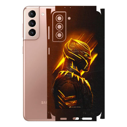 Samsung A/S Series Phone Skins (All Models) - Gold Black Panther - 3D Embossed Finish (L-181) Samsung Galaxy S21 Plus 5G