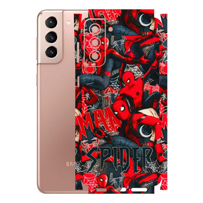 Samsung A/S Series Phone Skins (All Models) - SpiderMan Cool - 3D Embossed Finish (L-188) Samsung Galaxy S21 Plus 5G