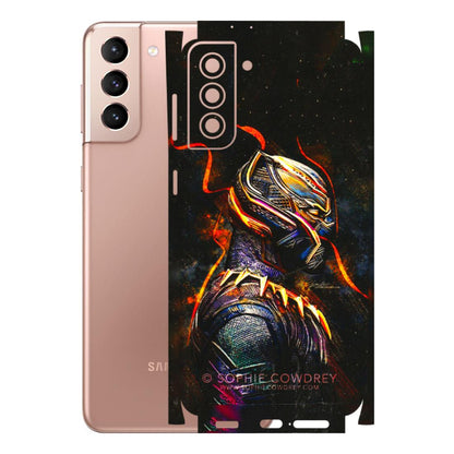Samsung A/S Series Phone Skins (All Models) - Black Panther - 3D Embossed Finish (L-190) Samsung Galaxy S21 Plus 5G