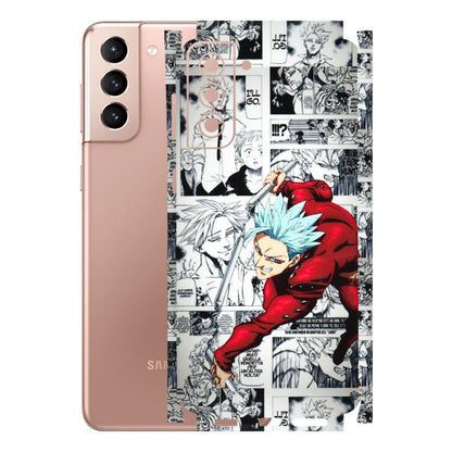 Samsung A/S Series Phone Skins (All Models) - Anime Comic - 3D Embossed Finish (L-192) Samsung Galaxy S21 Plus 5G