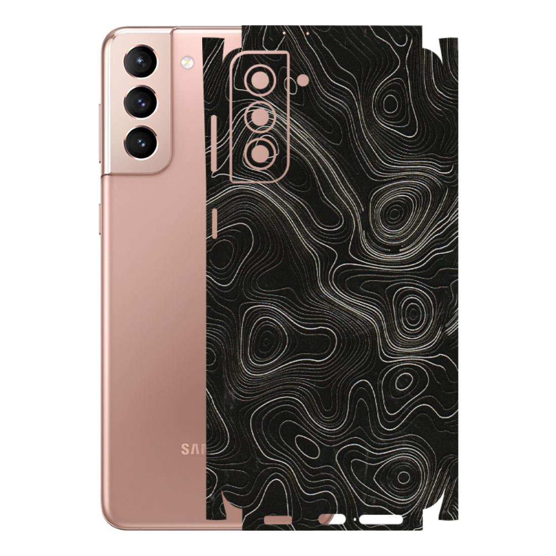 Samsung A/S Series Phone Skins (All Models) - Black Swirl - 3D Embossed Finish (L-196) Samsung Galaxy S21 Plus 5G