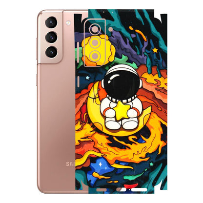 Samsung A/S Series Phone Skins (All Models) - Baby Astronaut - 3D Embossed Finish (L-197) Samsung Galaxy S21 Plus 5G