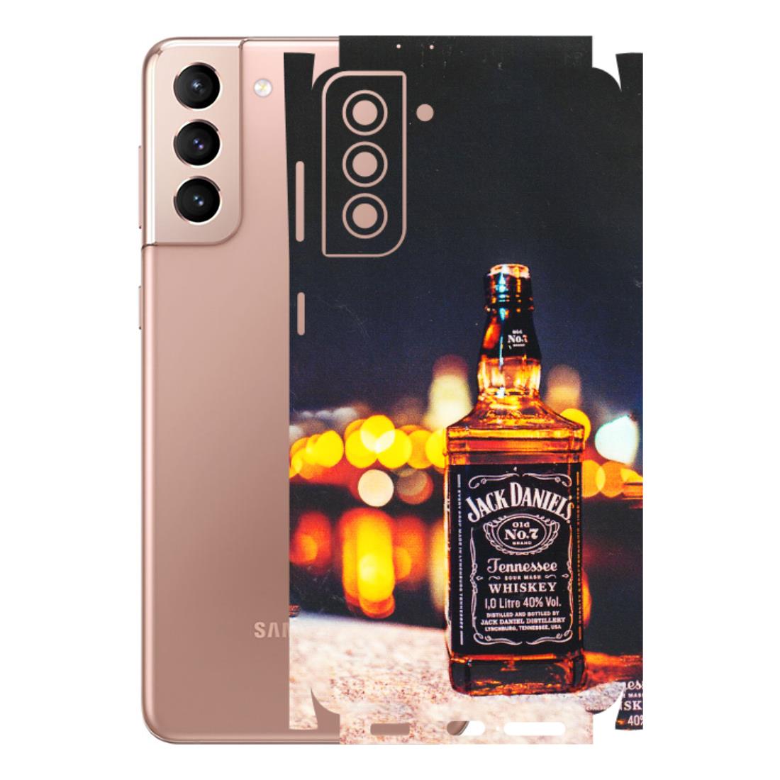 Samsung A/S Series Phone Skins (All Models) - JD Whiskey Bottle - 3D Embossed Finish (L-20) Samsung Galaxy S21 Plus 5G