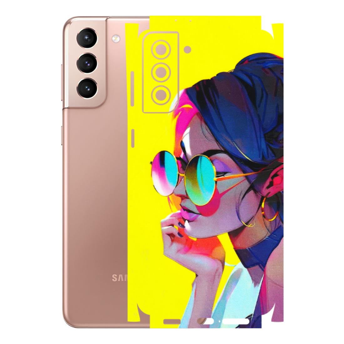 Samsung A/S Series Phone Skins (All Models) - Bold Stylish Girl - 3D Embossed Finish (L-222) Samsung Galaxy S21 Plus 5G