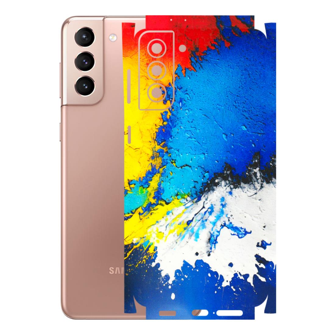 Samsung A/S Series Phone Skins (All Models) - Acrylic Paint Spill - 3D Embossed Finish (L-229) Samsung Galaxy S21 Plus 5G