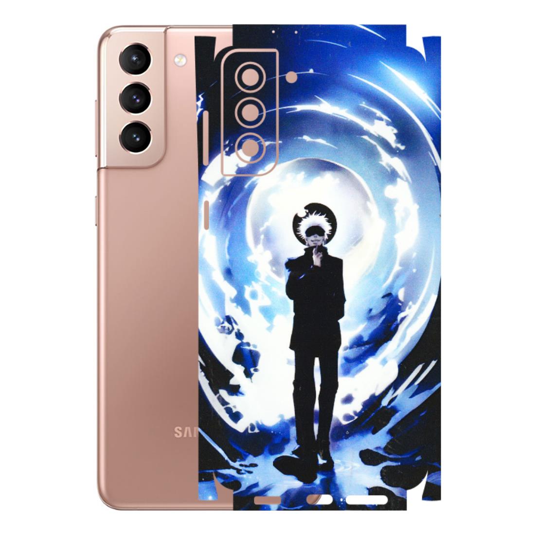 Samsung A/S Series Phone Skins (All Models) - Satoru Gojo Dark Blue - 3D Embossed Finish (L-235) Samsung Galaxy S21 Plus 5G