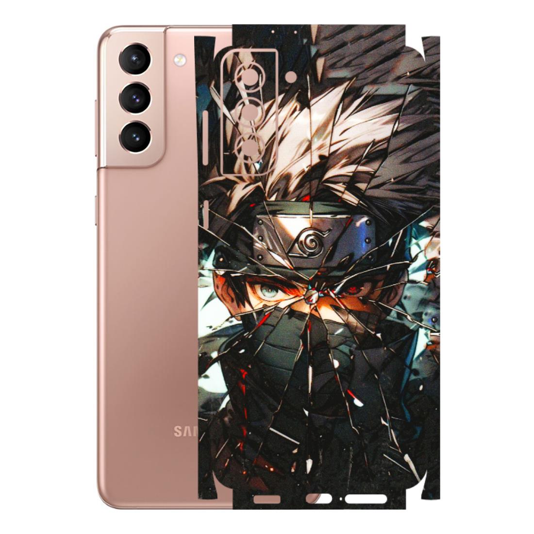 Samsung A/S Series Phone Skins (All Models) - Kakashi Shattered Glass Effect - 3D Embossed Finish (L-237) Samsung Galaxy S21 Plus 5G