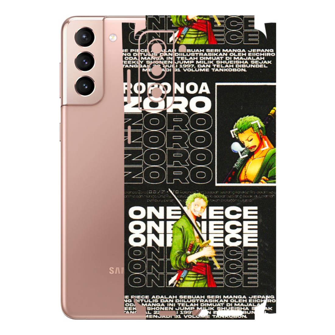 Samsung A/S Series Phone Skins (All Models) - One Piece Zoro - 3D Embossed Finish (L-250) Samsung Galaxy S21 Plus 5G
