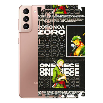 Samsung A/S Series Phone Skins (All Models) - One Piece Zoro - 3D Embossed Finish (L-250) Samsung Galaxy S21 Plus 5G