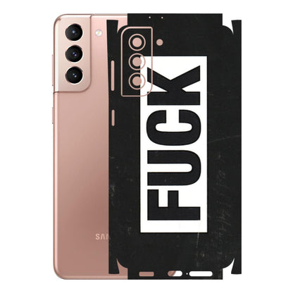 Samsung A/S Series Phone Skins (All Models) - The F Word - 3D Embossed Finish (L-255) Samsung Galaxy S21 Plus 5G