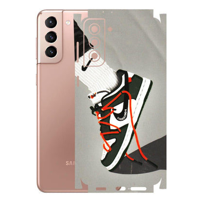 Samsung A/S Series Phone Skins (All Models) - New Grey Sneaker - 3D Embossed Finish (L-261) Samsung Galaxy S21 Plus 5G