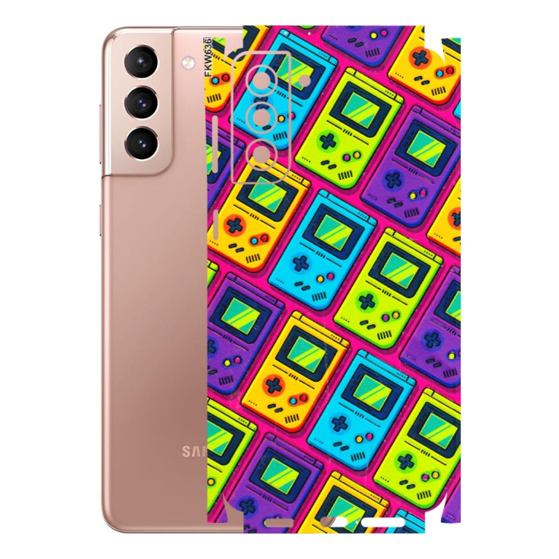 Samsung A/S Series Phone Skins (All Models) - Gameboy Colourful - 3D Embossed Finish (L-266) Samsung Galaxy S21 Plus 5G