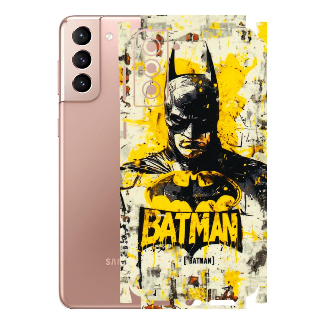 Samsung A/S Series Phone Skins (All Models) - Batman Yellow BT - 3D Embossed Finish (L-304) Samsung Galaxy S21 Plus 5G