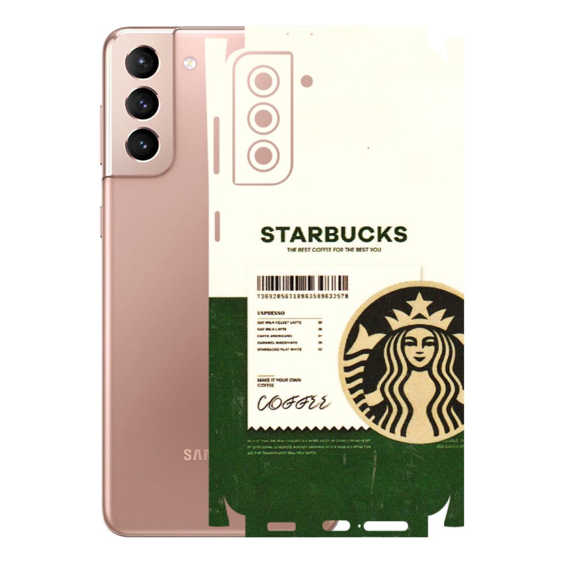 Samsung A/S Series Phone Skins (All Models) - Starbucks Barcode - 3D Embossed Finish (L-308) Samsung Galaxy S21 Plus 5G