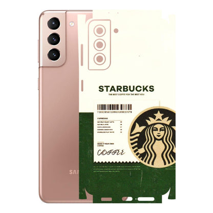 Samsung A/S Series Phone Skins (All Models) - Starbucks Barcode - 3D Embossed Finish (L-308) Samsung Galaxy S21 Plus 5G