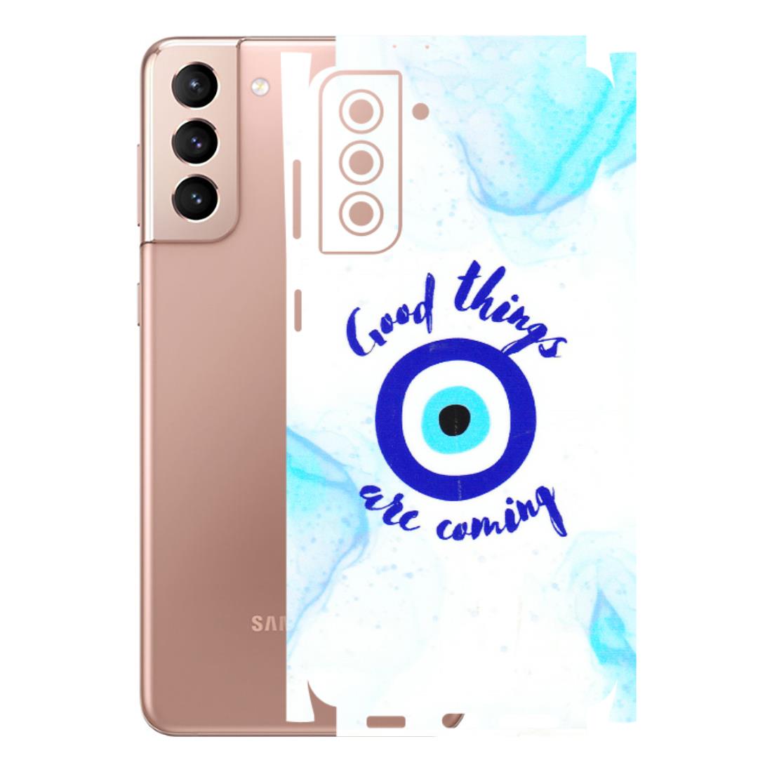 Samsung A/S Series Phone Skins (All Models) - Evil Eye Good Things Are Coming - 3D Embossed Finish (L-322) Samsung Galaxy S21 Plus 5G