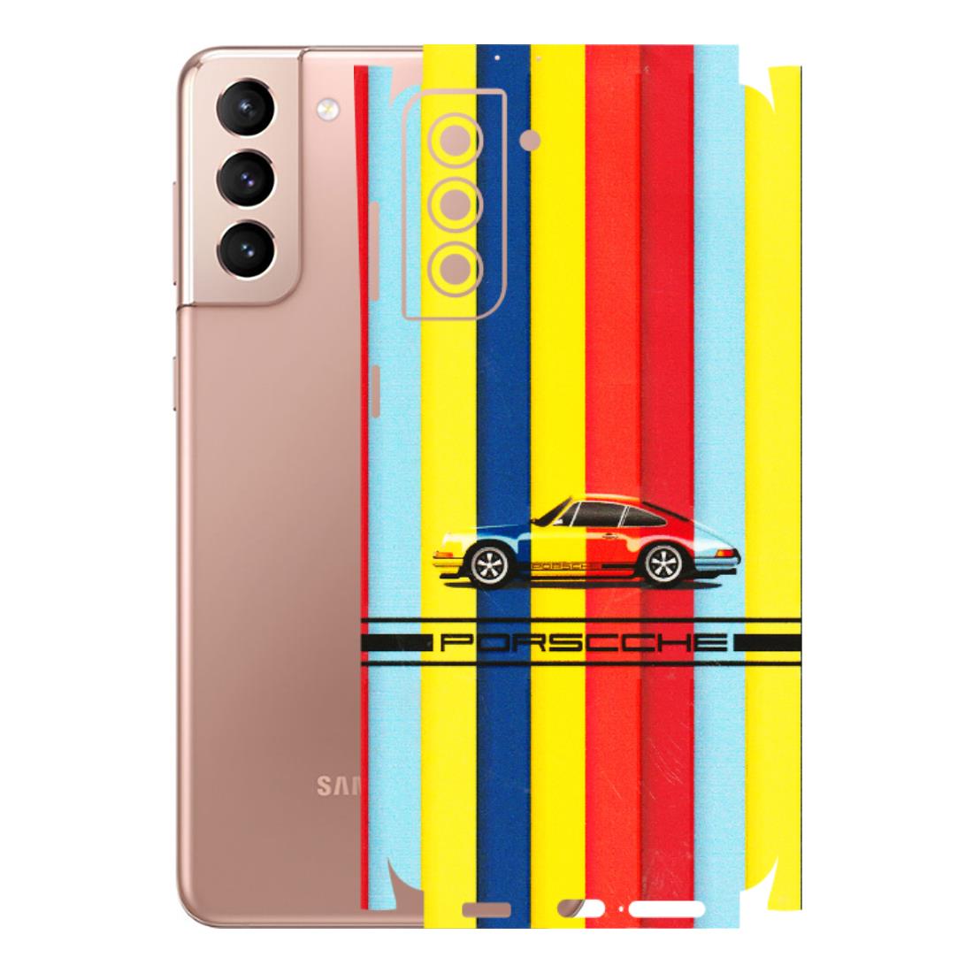 Samsung A/S Series Phone Skins (All Models) - Multicolour Porche - 3D Embossed Finish (L-39) Samsung Galaxy S21 Plus 5G
