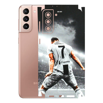 Samsung A/S Series Phone Skins (All Models) - Ronaldo CR7 Crazy - 3D Embossed Finish (L-44) Samsung Galaxy S21 Plus 5G