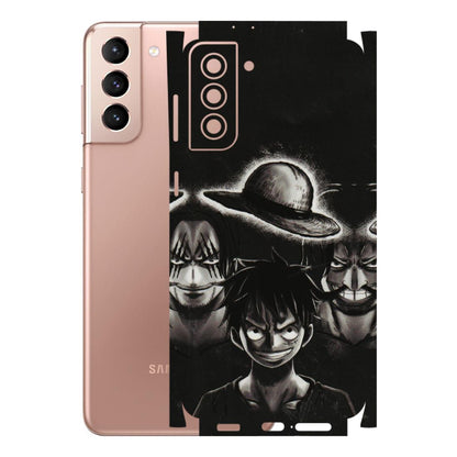 Samsung A/S Series Phone Skins (All Models) - Black Luffy Hat - 3D Embossed Finish (L-57) Samsung Galaxy S21 Plus 5G