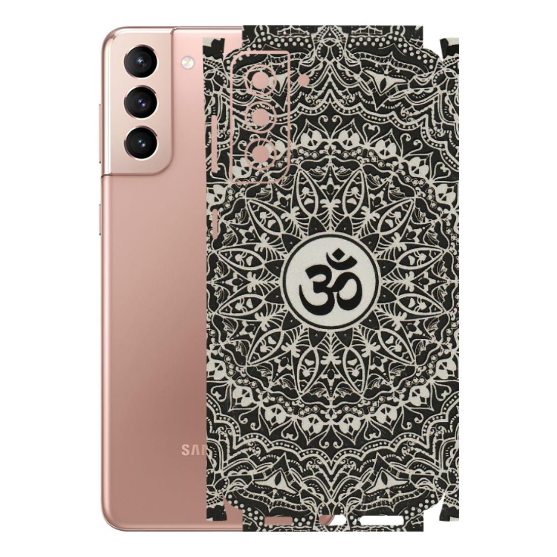 Samsung A/S Series Phone Skins (All Models) - Aum Elegant Mandala - 3D Embossed Finish (L-62) Samsung Galaxy S21 Plus 5G
