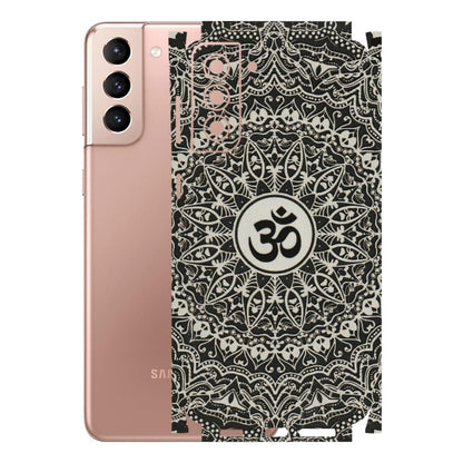 Samsung A/S Series Phone Skins (All Models) - Aum Elegant Mandala - 3D Embossed Finish (L-62) Samsung Galaxy S21 Plus 5G