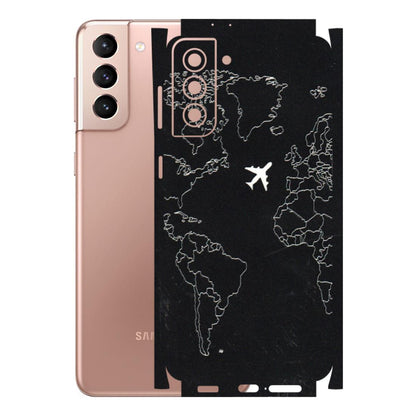 Samsung A/S Series Phone Skins (All Models) - Never Ending Travel - 3D Embossed Finish (L-79) Samsung Galaxy S21 Plus 5G