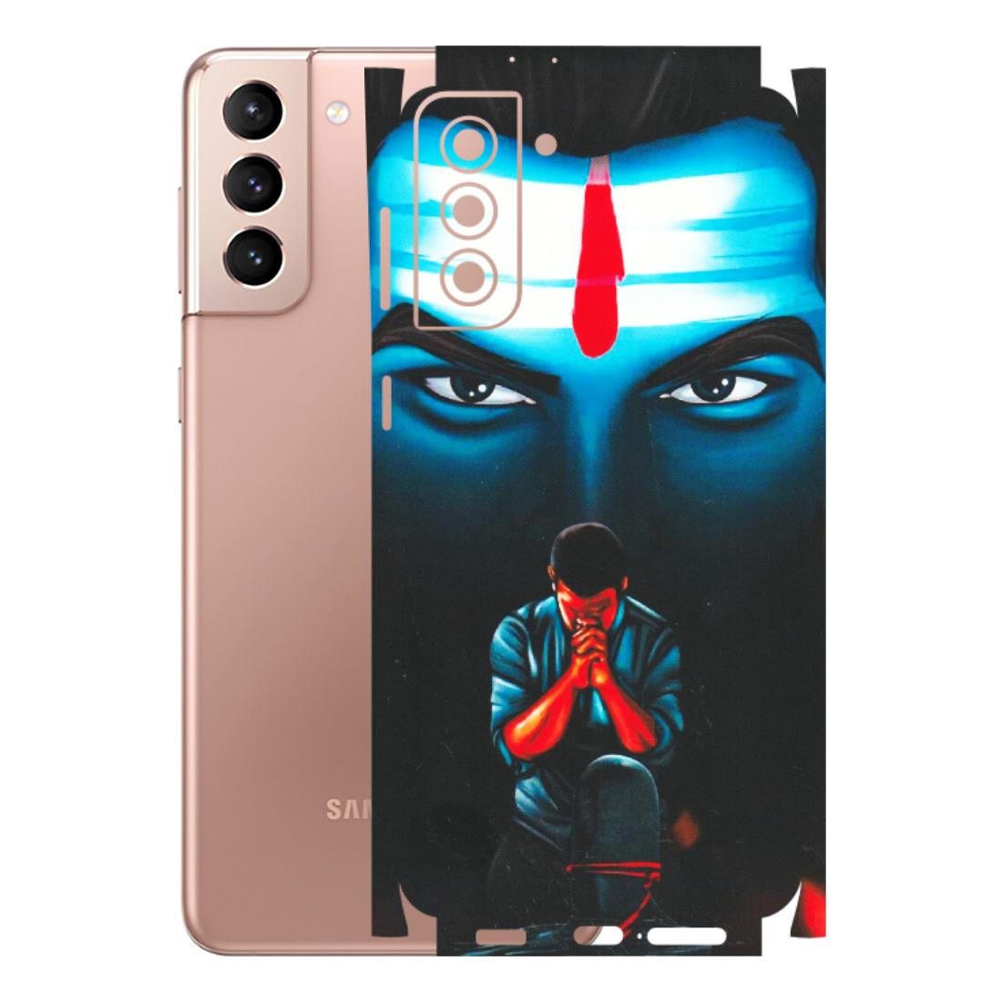 Samsung A/S Series Phone Skins (All Models) - Mahakal Bhakt - Matte Finish (M-112) Samsung Galaxy S21 Plus 5G