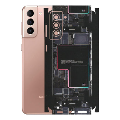 Samsung A/S Series Phone Skins (All Models) - Motherboard Circuit Layout - Matte Finish (M-117) Samsung Galaxy S21 Plus 5G