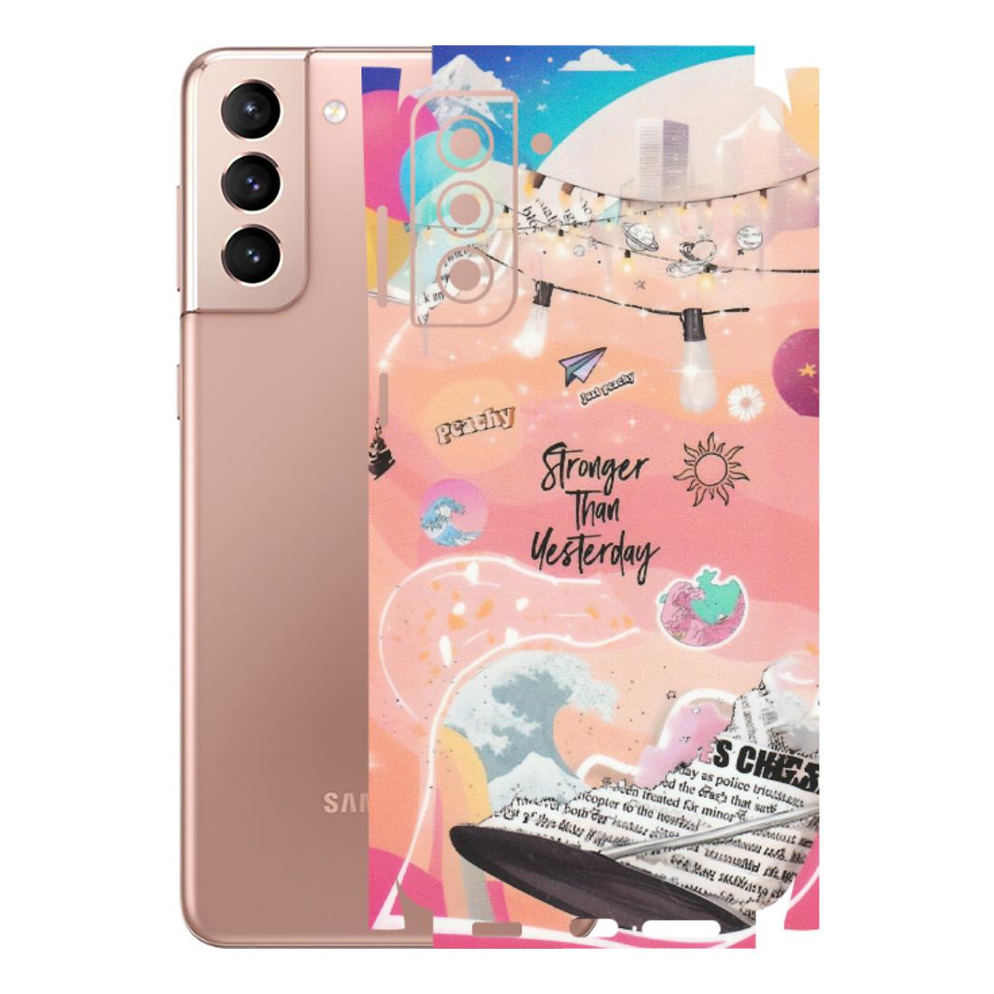 Samsung A/S Series Phone Skins (All Models) - Stronger Then Yesterday - Matte Finish (M-128) Samsung Galaxy S21 Plus 5G