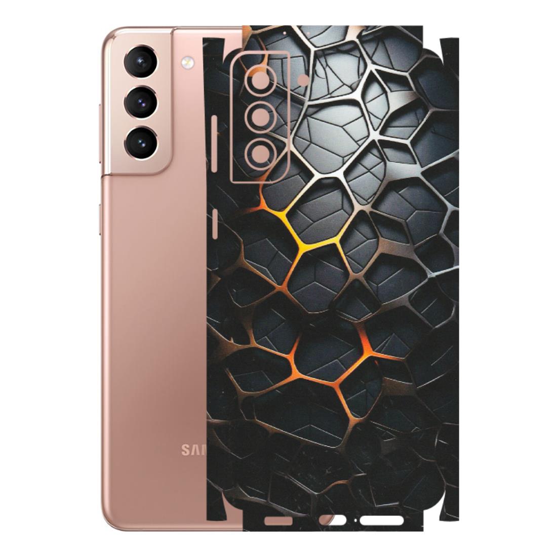 Samsung A/S Series Phone Skins (All Models) - New Abstract Graphite Tiles - Matte Finish (M-130) Samsung Galaxy S21 Plus 5G